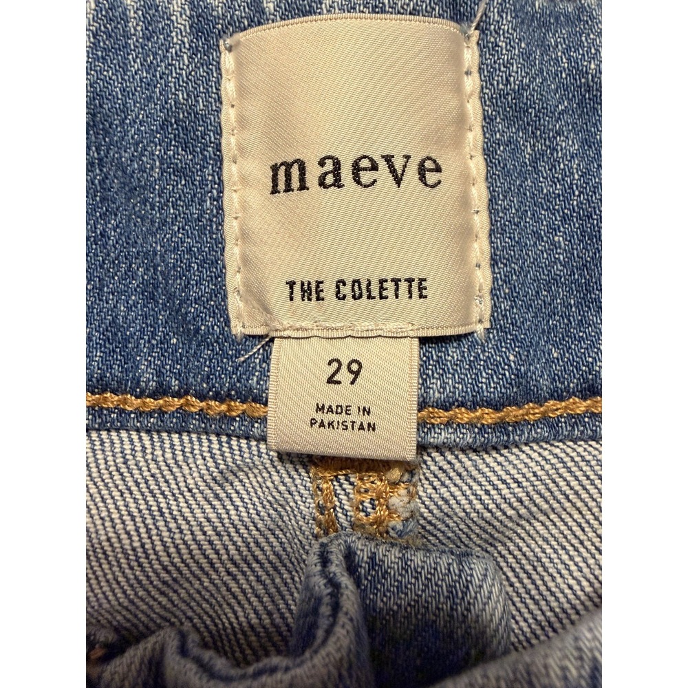 MAEVE Jeans The Colette High-Rise Wide-Leg Cropped Lagenlook *29Wx26L* - Picture 4 of 11